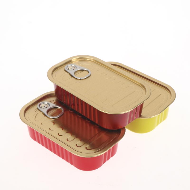Food Storage Aluminum - 2 Pezzi Scatola Rettangolare Vuota in