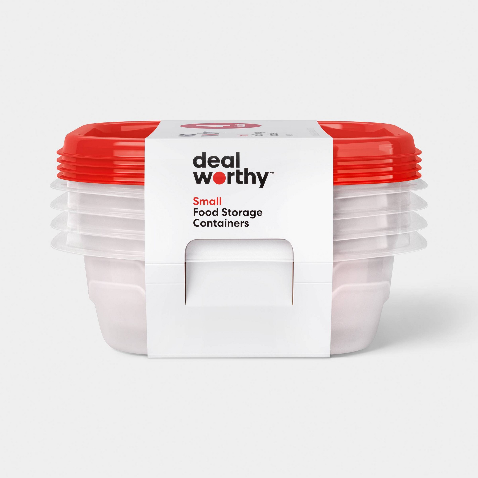 Food Storage Prep Containers - Contenitori per alimenti quadrati piccoli da