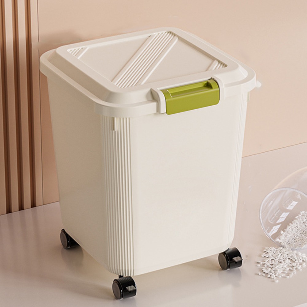 Food Storage With Wheels - Contenitore per Riso Anti-Insetti e Anti-Umidità