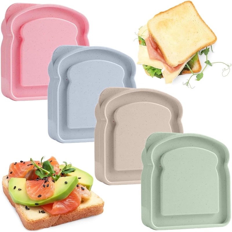 Food Storage For Camping - 1/4 pezzi contenitore per sandwich scatola