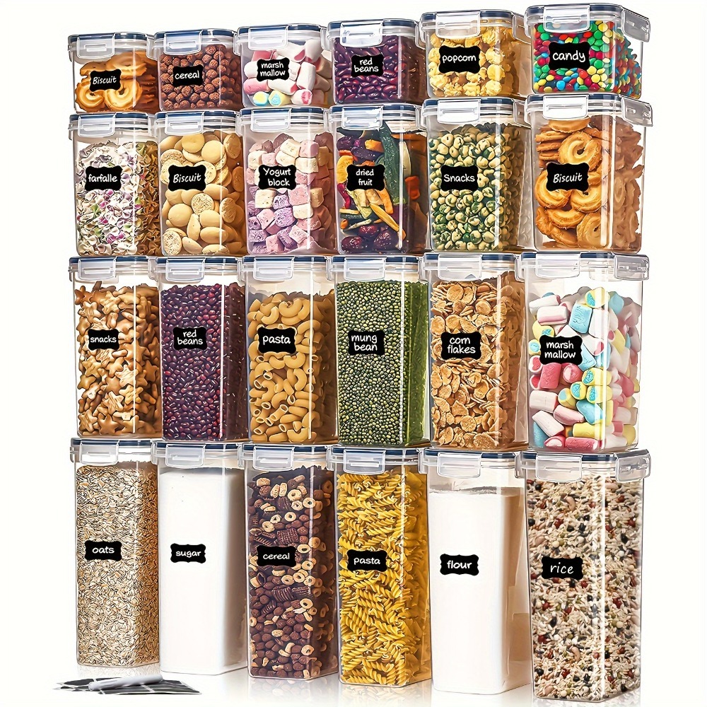 Food Storage Boxes With Lids - Set di 24 Contenitori per Alimenti:
