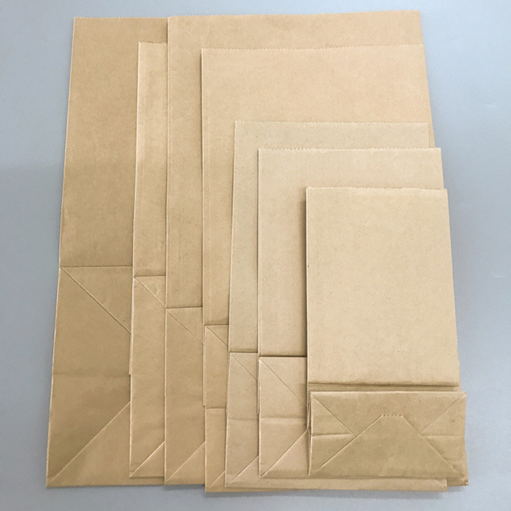 Food Storage Bag - 100 sacchetti di carta kraft di