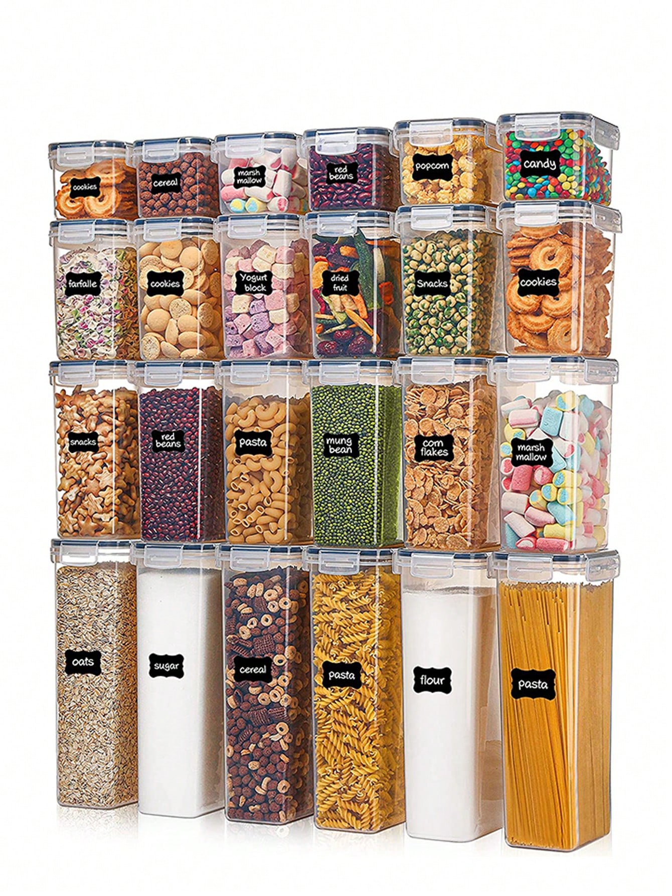 Food Storage With Lock - Contenitori ermetici per alimenti da 48