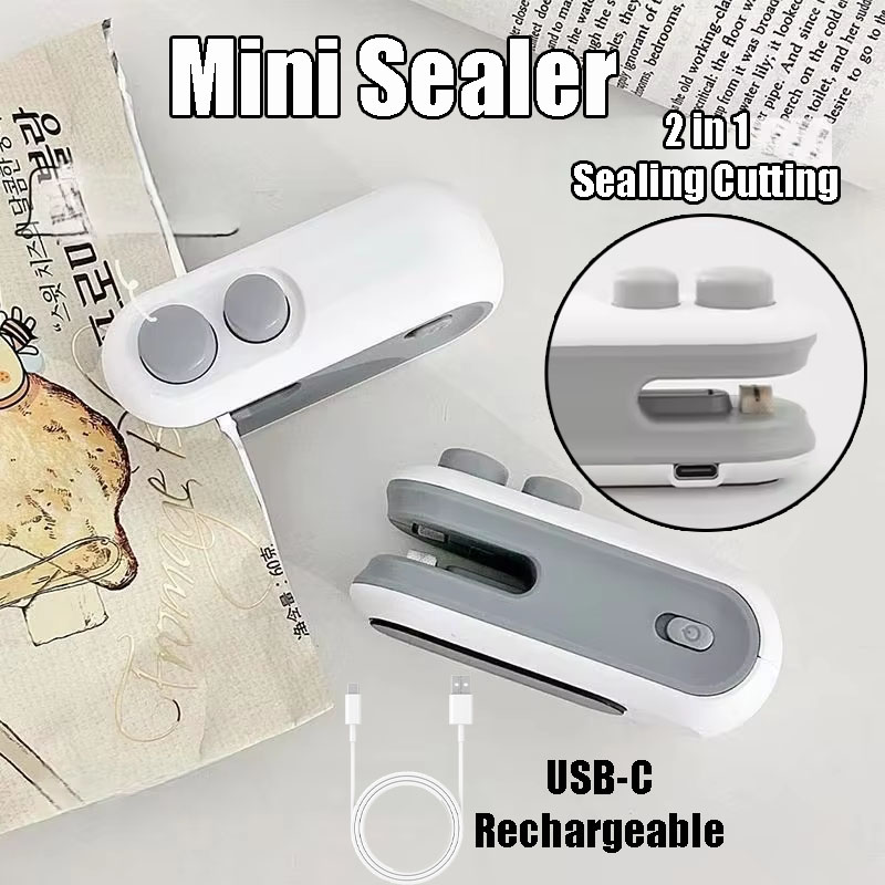 Food Storage Vacuum Seal Bags - Sigillatrici per Sacchetti Portatili Ricaricabili USB-C,