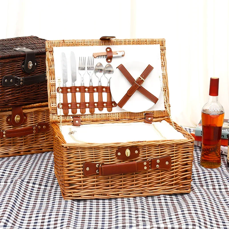 Food Storage Boxes With Lids - Cesto da Picnic per Famiglie, Cesto