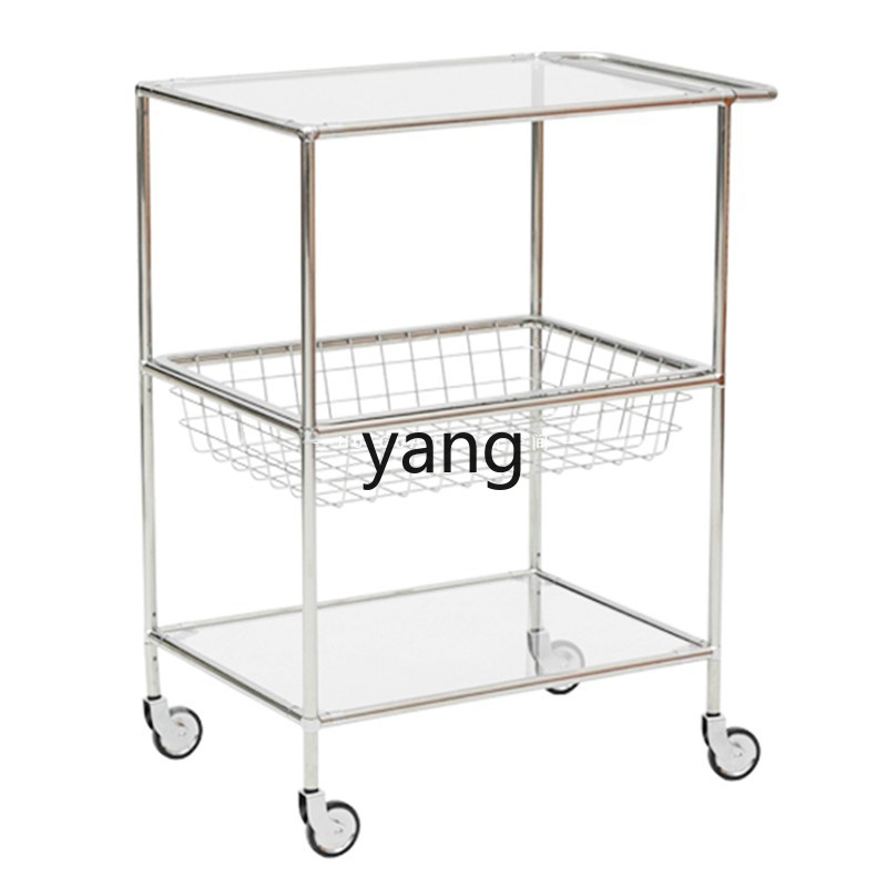 Food Storage Medieval - Carrello mobile in vetro mobile per