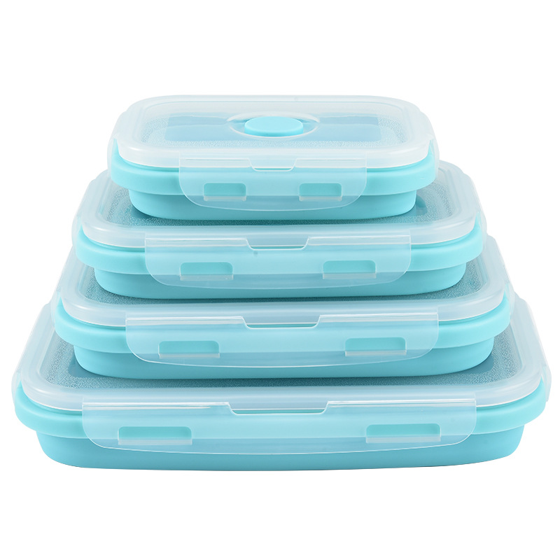 Food Storage Boxes With Lids - Contenitore per Alimenti in Silicone Pieghevole