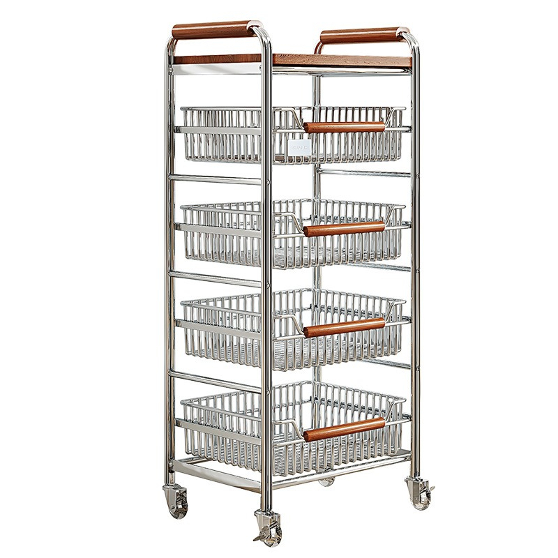 Food Storage Medieval - Carrello medievale in acciaio inossidabile 304,