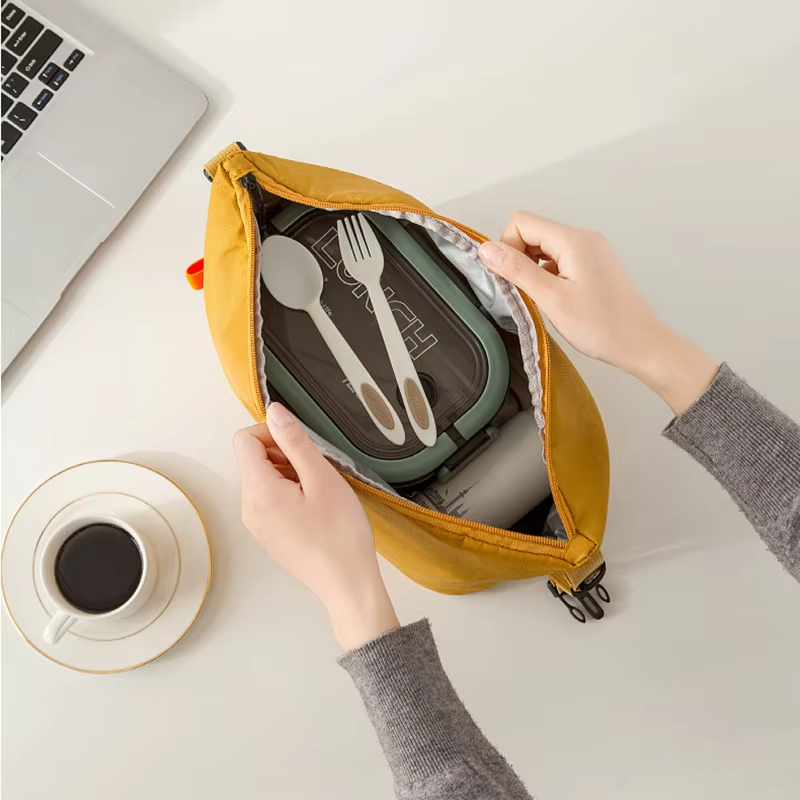Food Storage Aluminum - Borsa Termica per Pranzo, Contenitore Isolato