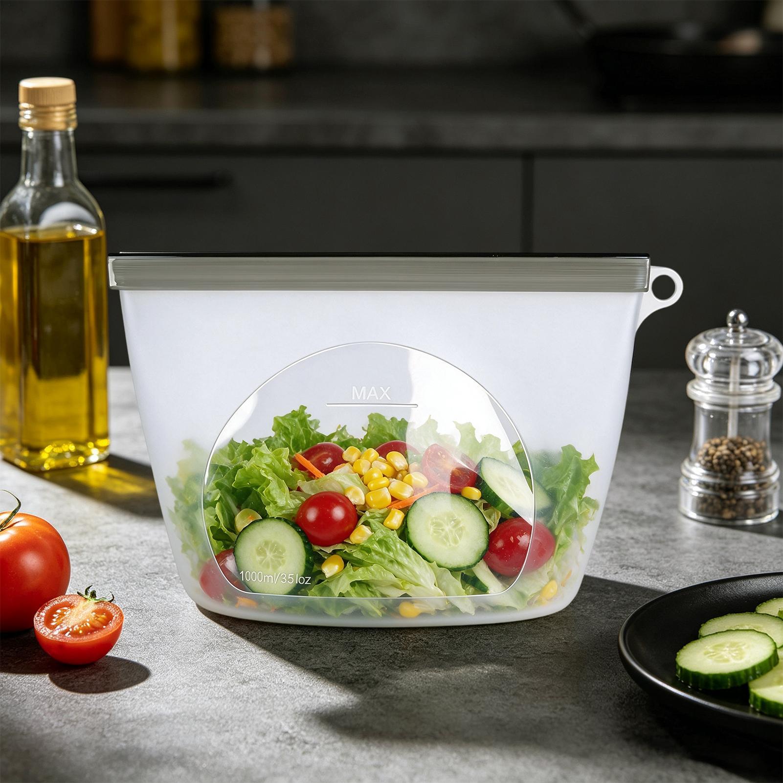 Food Storage Ziploc Bags - Sacchetti riutilizzabili per la conservazione degli