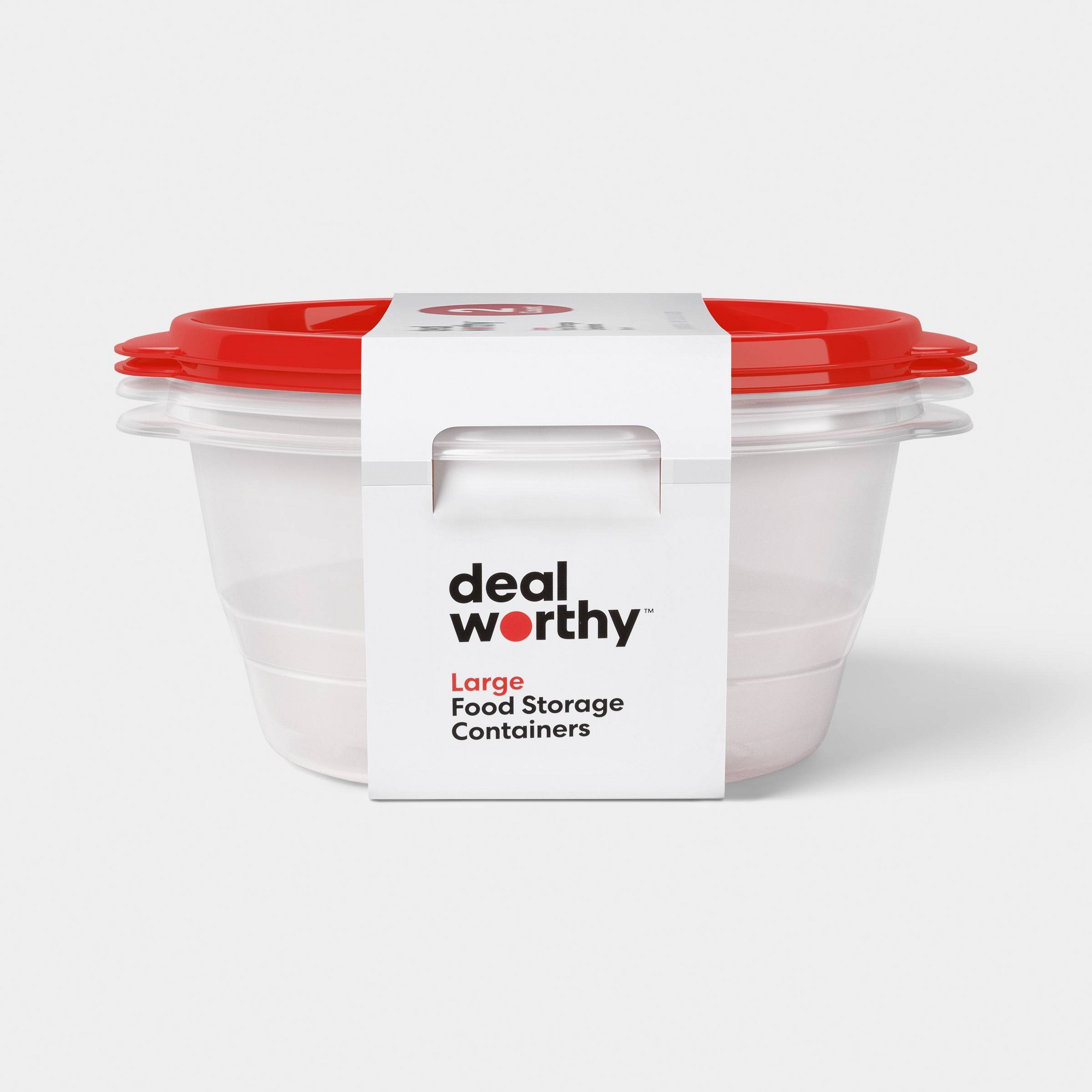 Food Storage Prep Containers - Contenitori per alimenti rotondi da 2