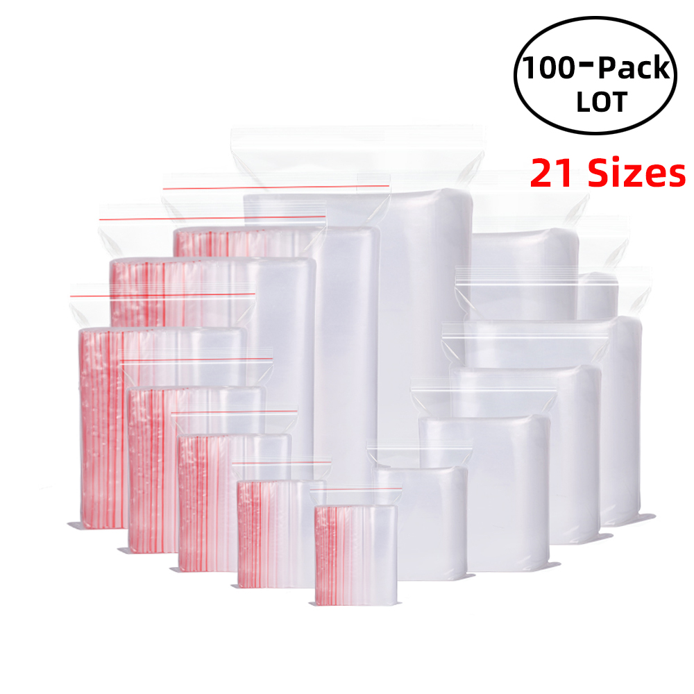 Food Storage Vacuum Seal Bags - 100 pz/pacco sacchetti richiudibili con chiusura