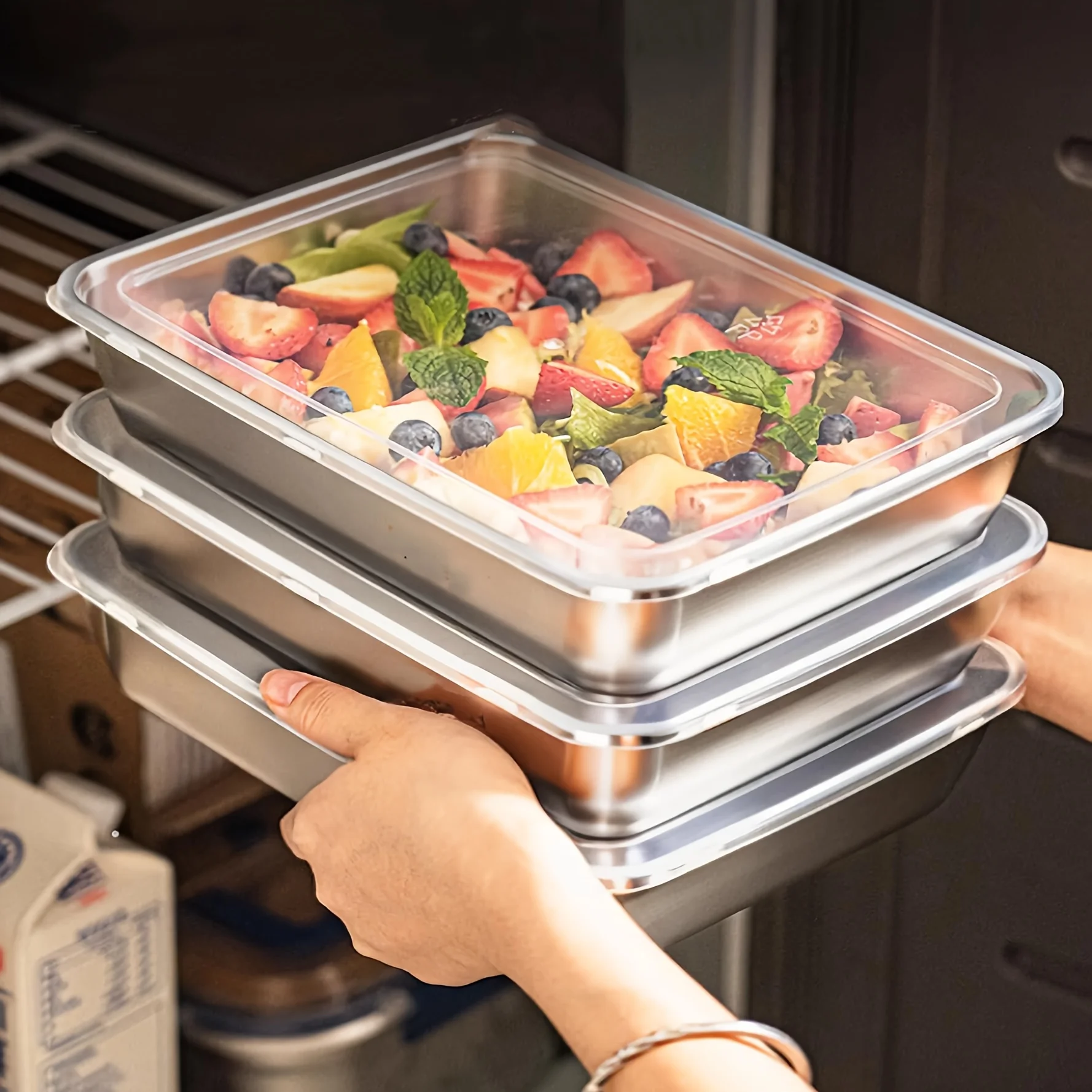 Food Storage For Camping - Set di 3 Contenitori per Alimenti