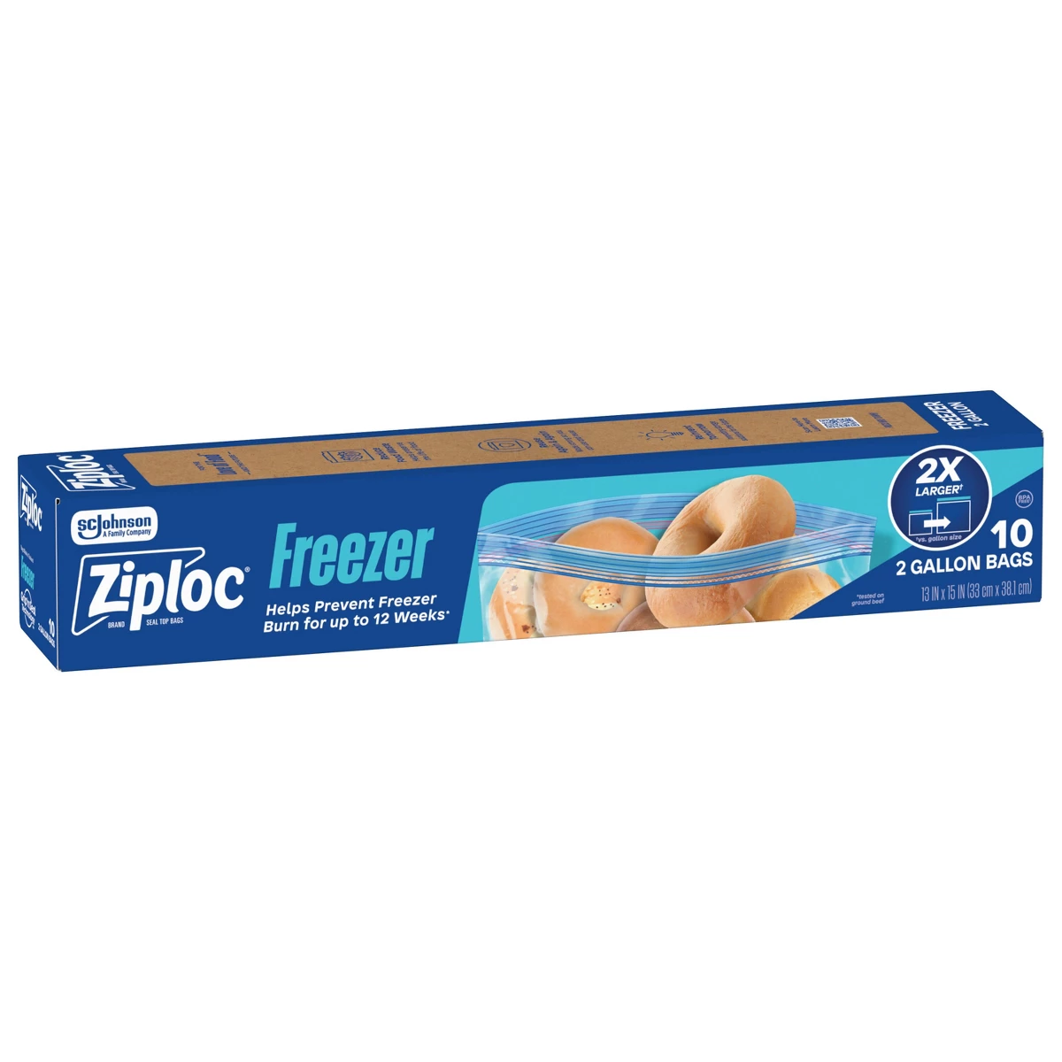 Food Storage Ziploc Bags - Sacchetti per congelatore Ziploc da due