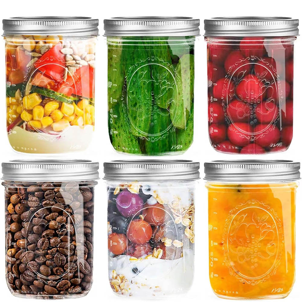 Mason Jar Wide Mouth - Barattoli Mason da 16oz a bocca