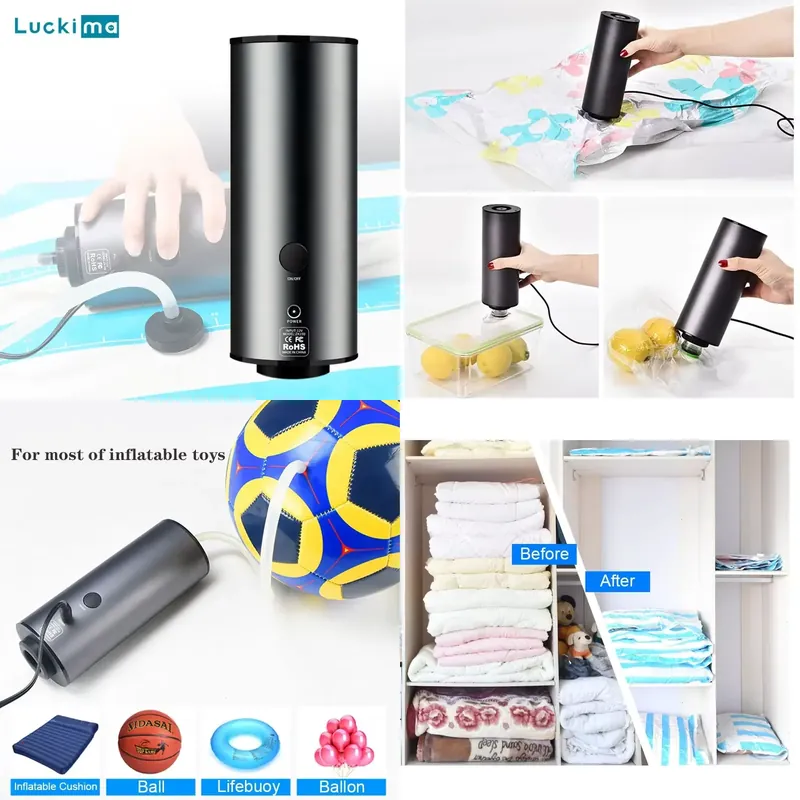 Food Storage Bag - Macchina aspirapolvere portatile 2 in 1,