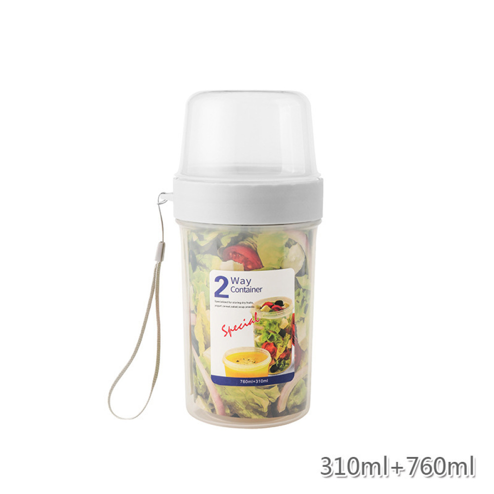 Food Storage Jars With Wooden Lids - Contenitore per Alimenti a Doppio Strato