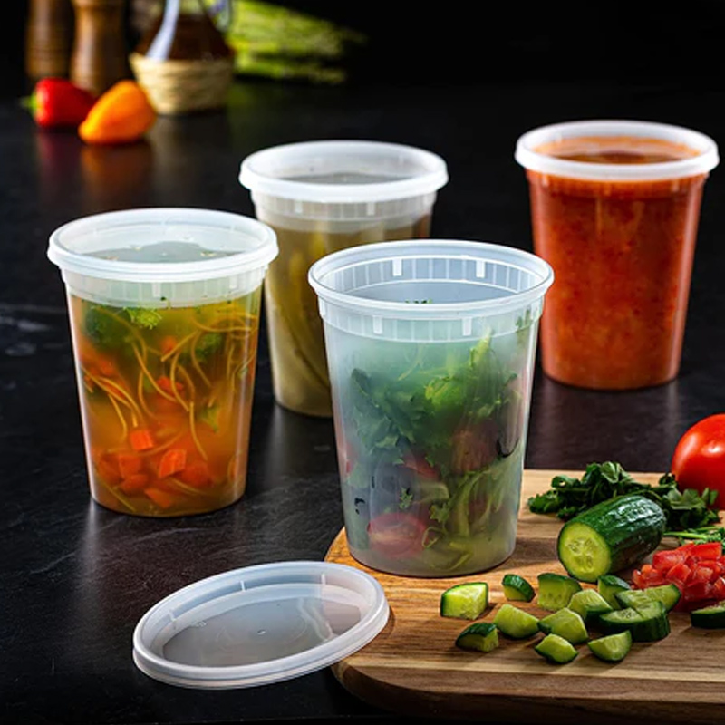 Food Storage Prep Containers - Contenitori per alimenti con coperchi contenitore