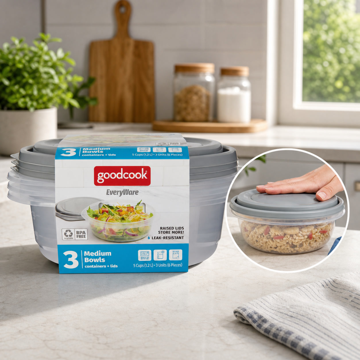 6 Contenitori Rotondi per Alim - Food Storage Prep Containers recensione e prezzo