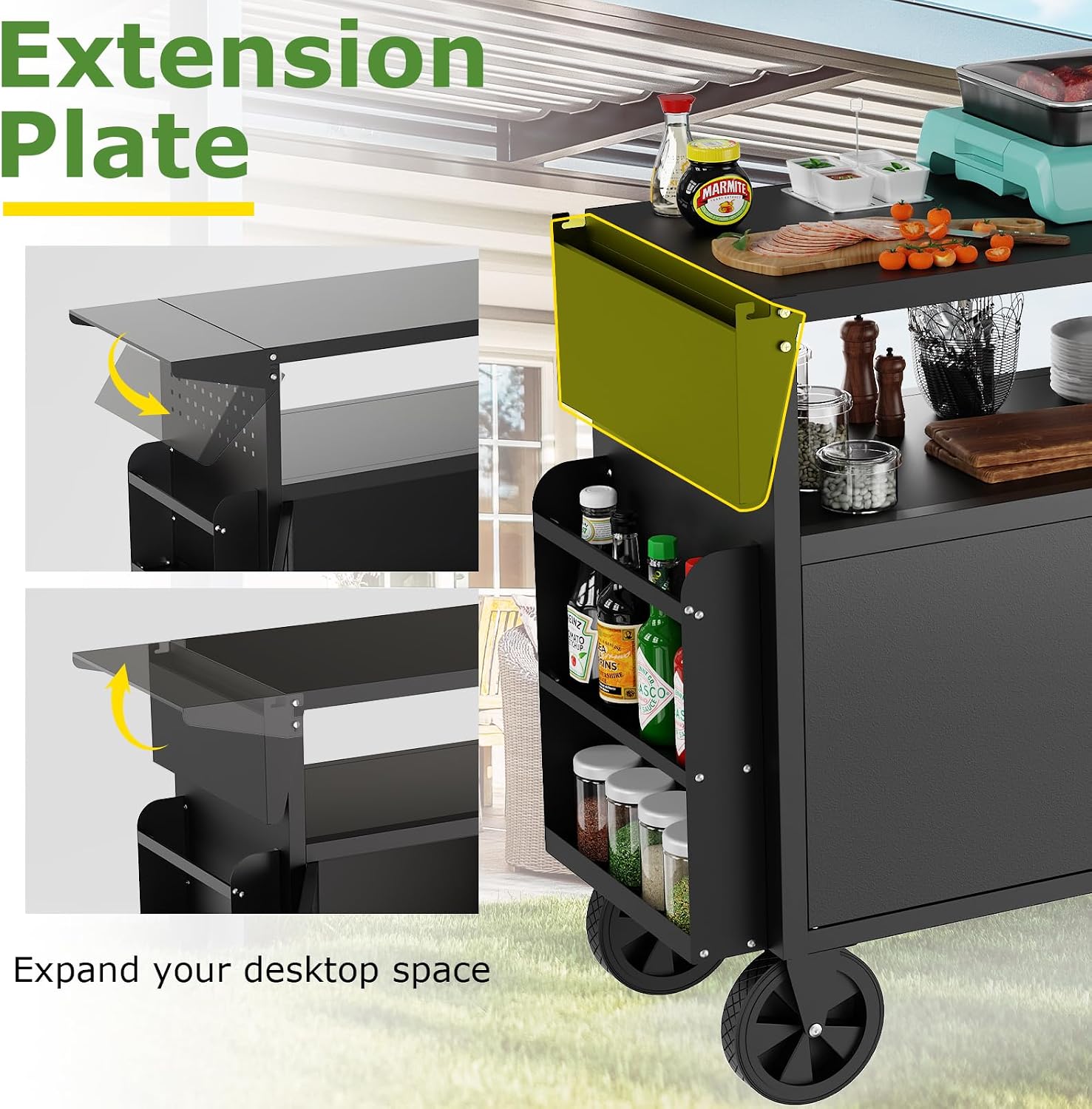 Carrello da esterno per barbec - Food Storage With Wheels recensione e prezzo