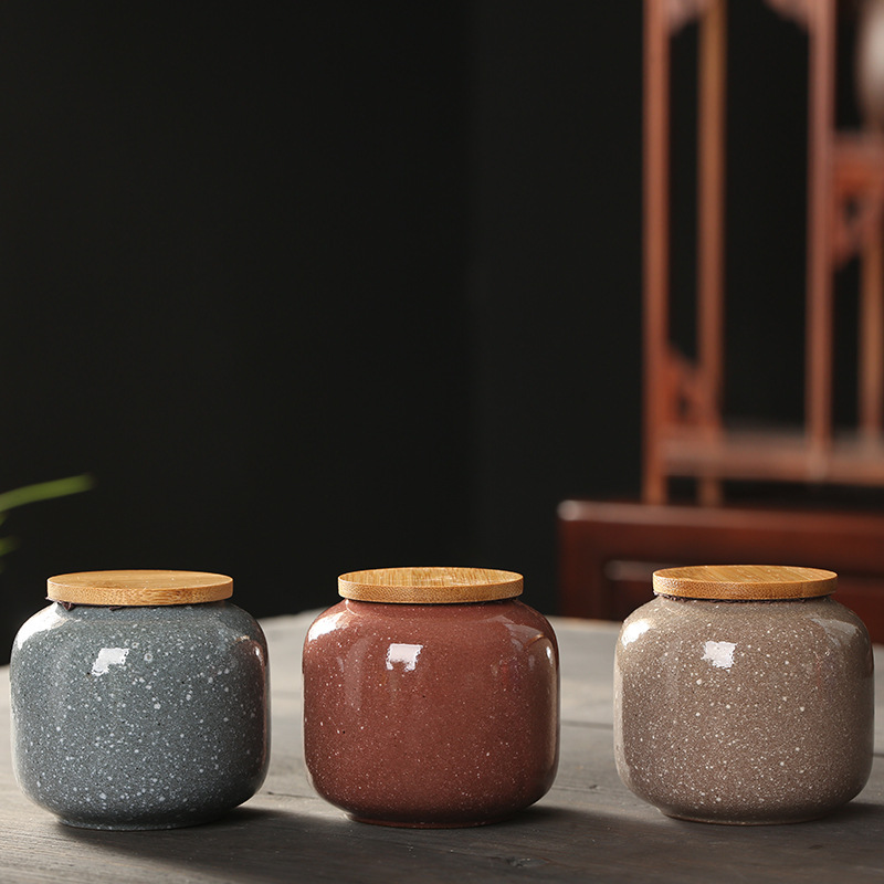 Mini barattolo in ceramica con - Food Storage Jars With Wooden Lids recensione e prezzo