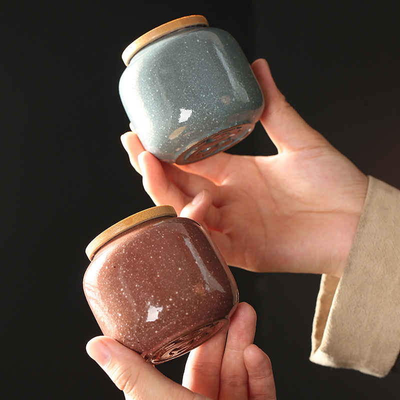 Mini barattolo in ceramica con - Food Storage Jars With Wooden Lids recensione e prezzo