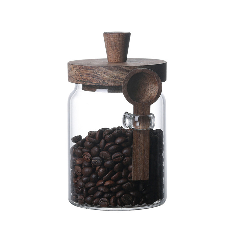 Contenitori per alimenti in ve - Food Storage Jars With Wooden Lids recensione e prezzo