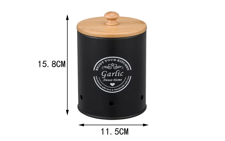 Set di 3 Contenitori in Metall - Food Storage Jars With Wooden Lids recensione e prezzo