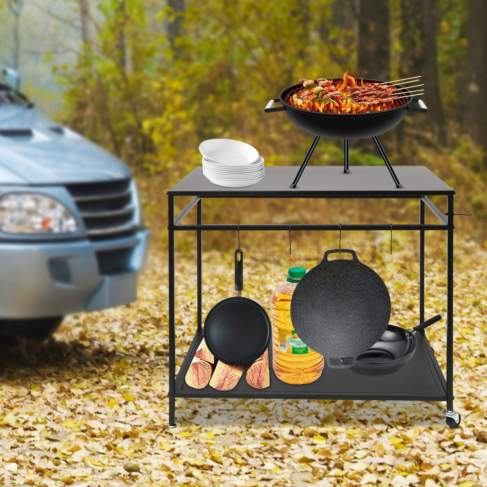 Carrello da Cucina a Doppio Ri - Food Storage Shelving recensione e prezzo