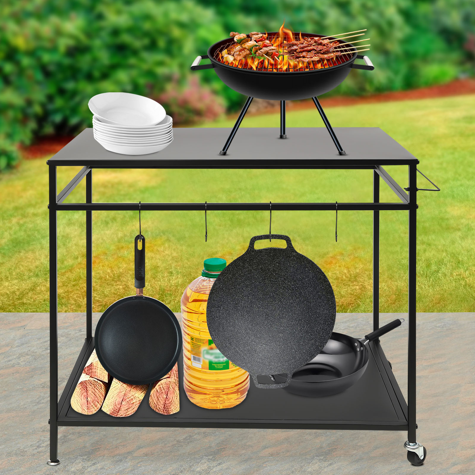 Carrello da Cucina a Doppio Ri - Food Storage Shelving recensione e prezzo