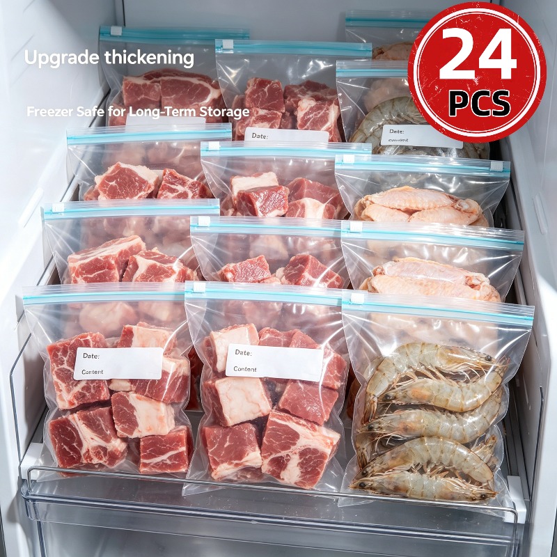 24 Sacchetti Riutilizzabili co - Food Storage Ziploc Bags recensione e prezzo