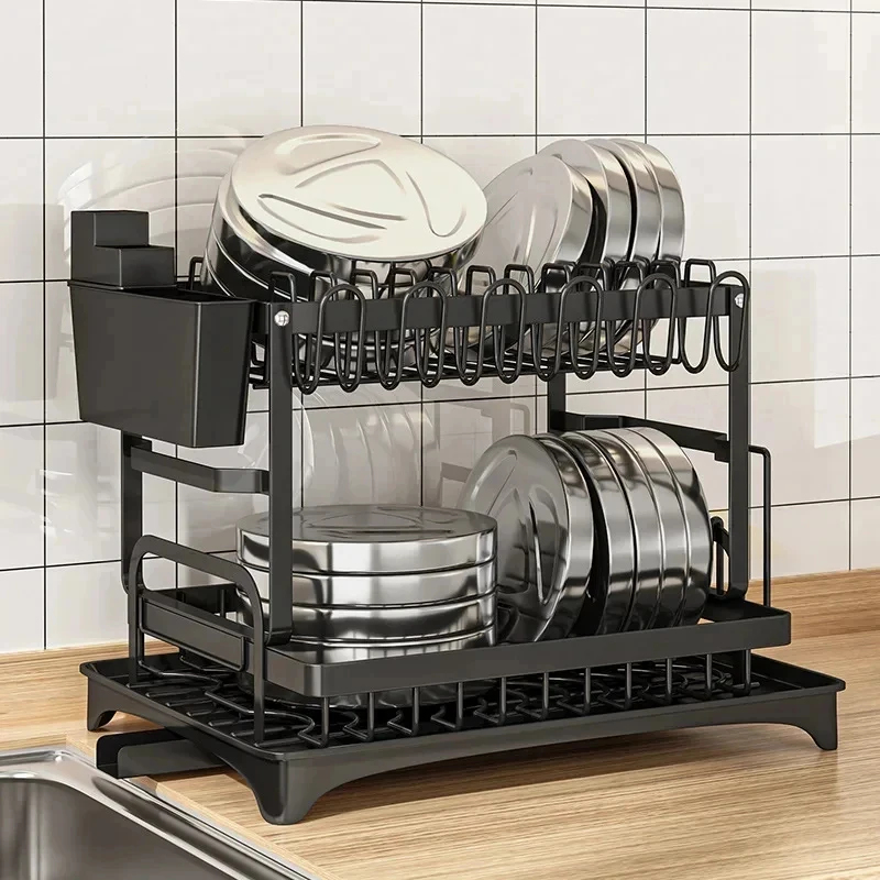 Scolapiatti in Metallo a 2 Liv - Food Storage Shelving recensione e prezzo
