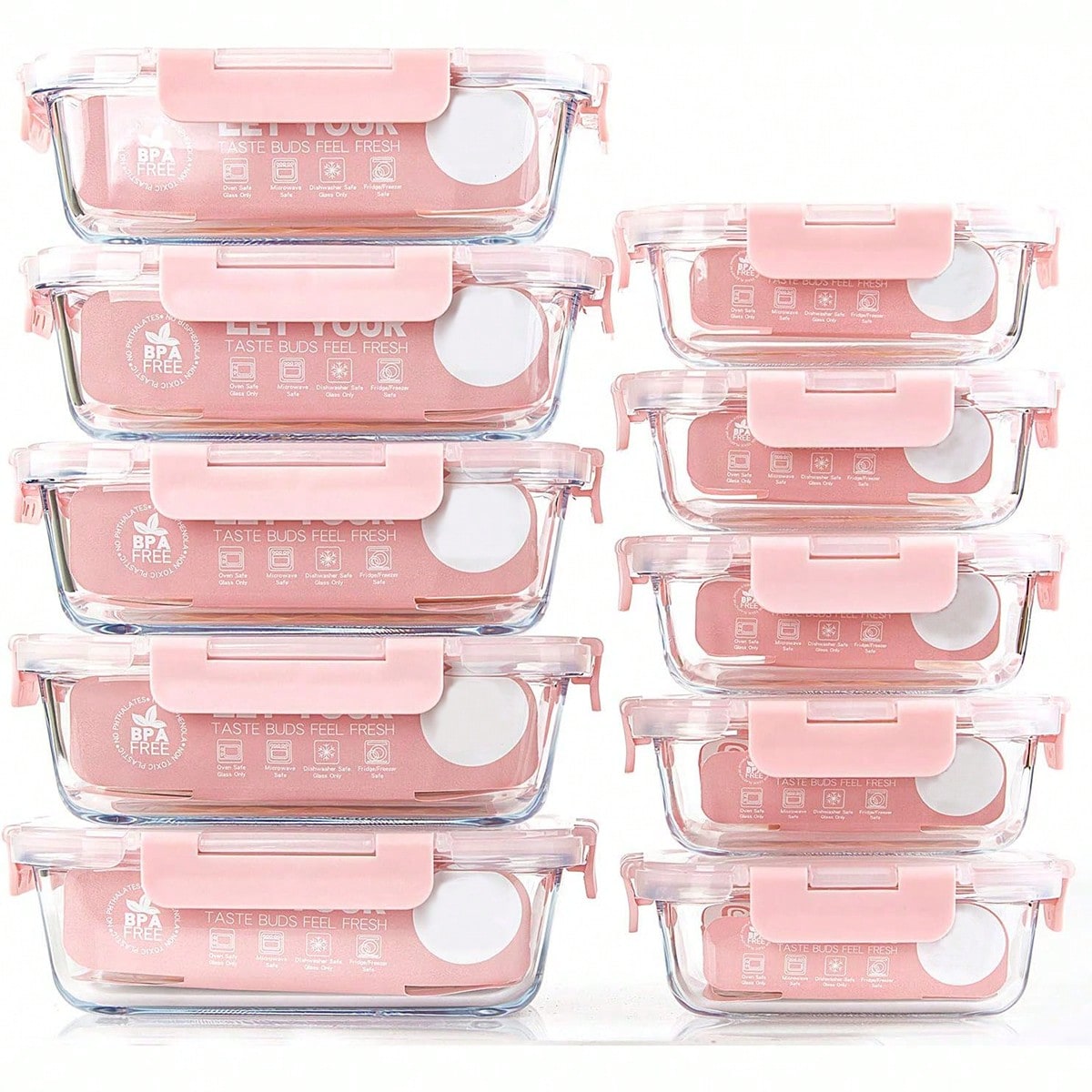 Confezione da 10 contenitori i - Food Storage Prep Containers recensione e prezzo