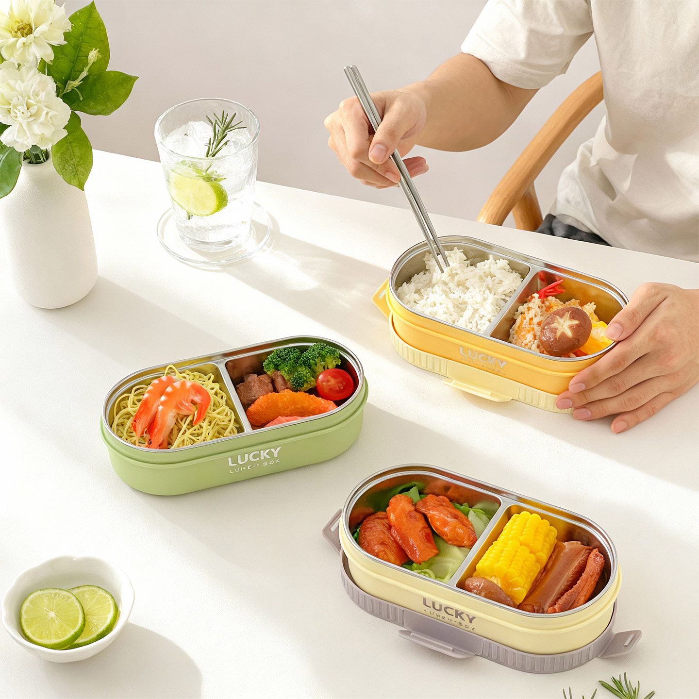 WORTHBUY Scatola per il pranzo - Food Storage Dividers recensione e prezzo