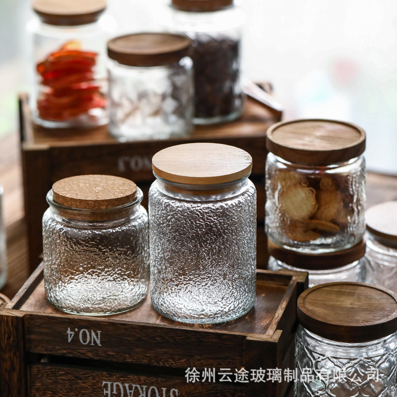 Barattoli in Vetro Vintage con - Food Storage Jars With Wooden Lids recensione e prezzo