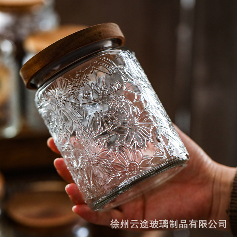 Barattoli in Vetro Vintage con - Food Storage Jars With Wooden Lids recensione e prezzo