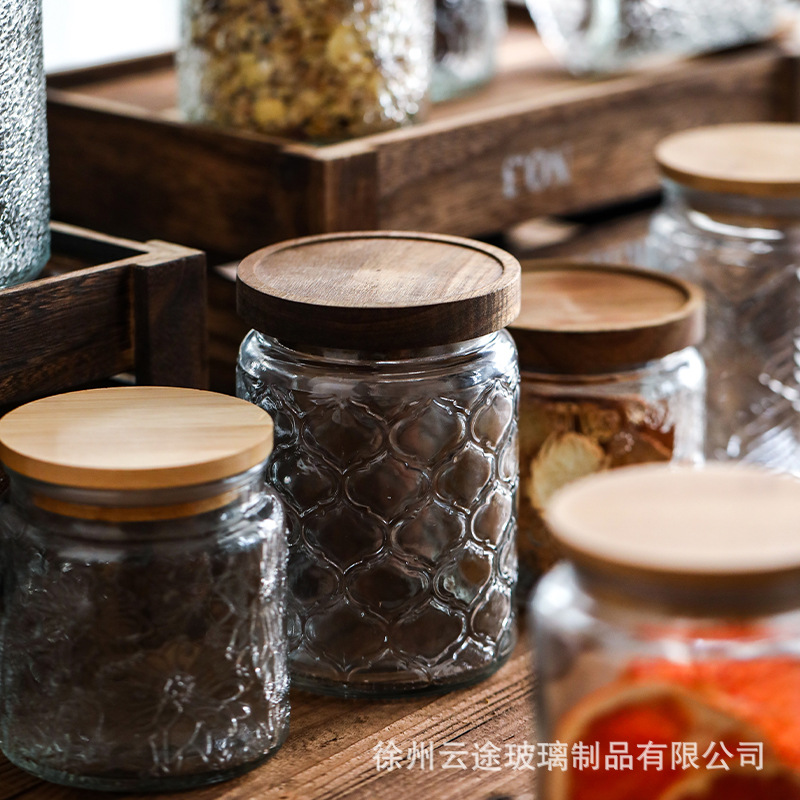 Barattoli in Vetro Vintage con - Food Storage Jars With Wooden Lids recensione e prezzo