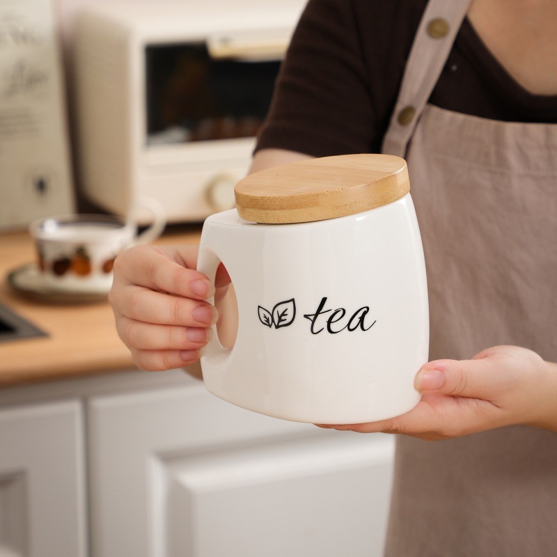 Barattolo in Ceramica con Cope - Food Storage Jars With Wooden Lids recensione e prezzo