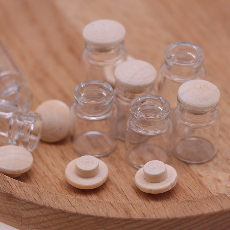 4 pezzi 1:12 barattoli di vetr - Food Storage Jars With Wooden Lids recensione e prezzo