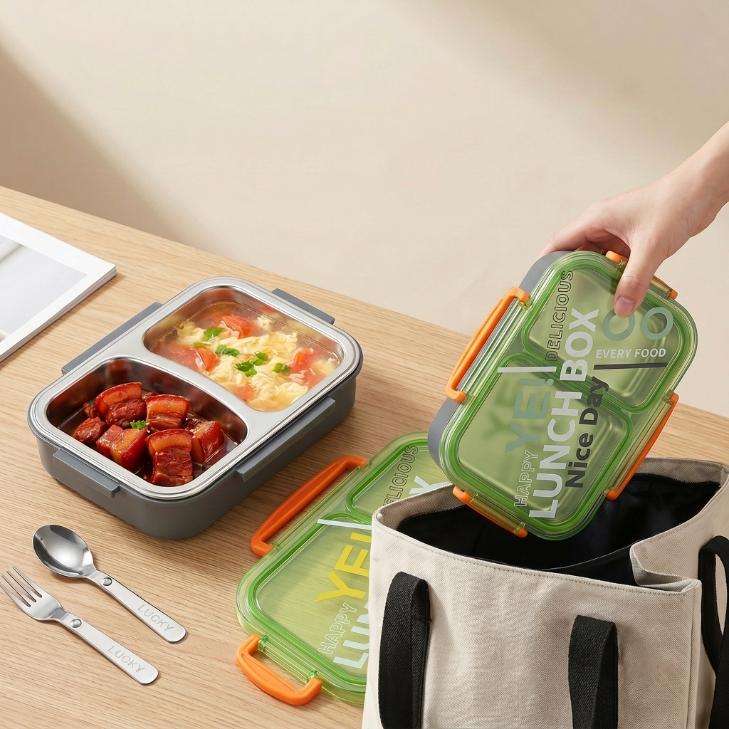 Contenitore per Pranzo in Acci - Food Storage Prep Containers recensione e prezzo