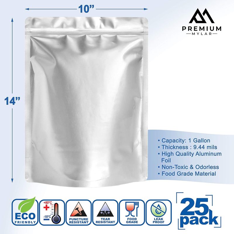 25 sacchetti in mylar - Sacche - Food Storage Vacuum Seal Bags recensione e prezzo