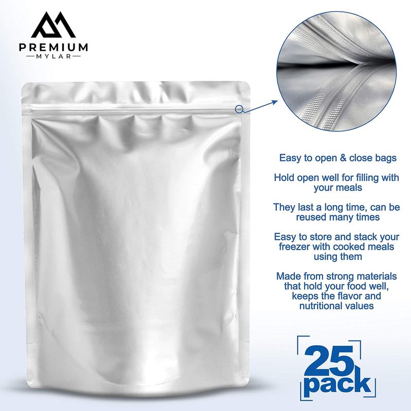 25 sacchetti in mylar - Sacche - Food Storage Vacuum Seal Bags recensione e prezzo