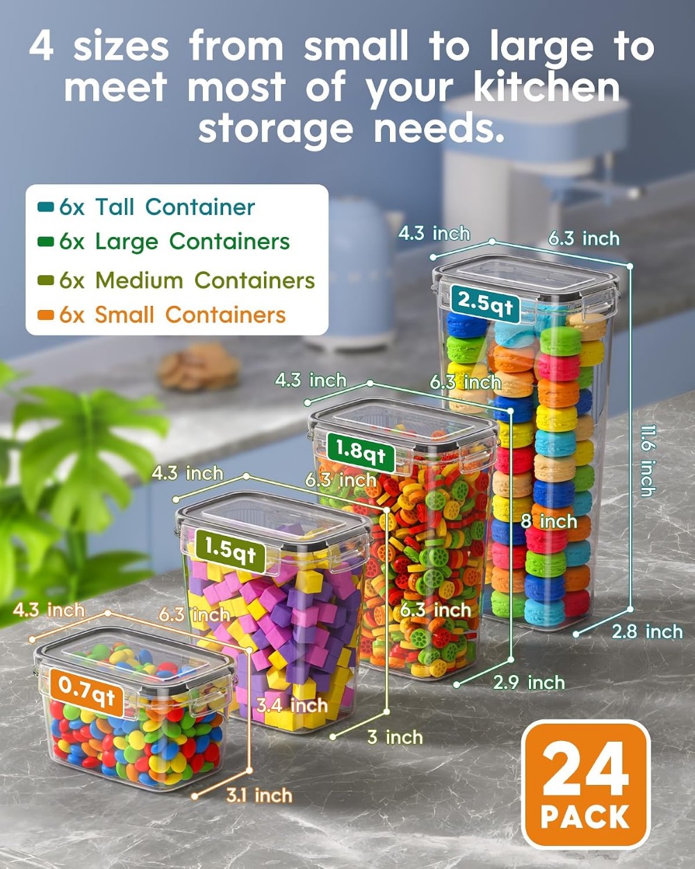 Set di 24 Contenitori Ermetici - Food Storage Container recensione e prezzo