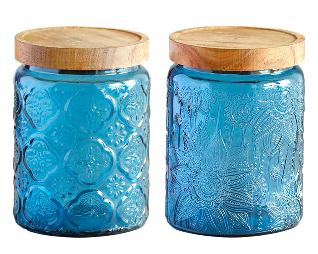 Barattolo da cucina in vetro V - Food Storage Jars With Wooden Lids recensione e prezzo