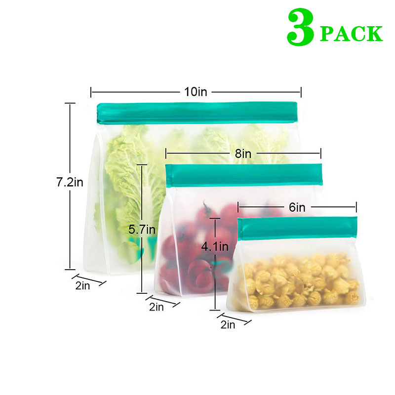 Borsa riutilizzabile per la co - Food Storage Ziploc Bags recensione e prezzo