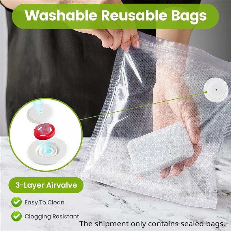 Sacchetti per Sottovuoto per A - Food Storage Vacuum Seal Bags recensione e prezzo